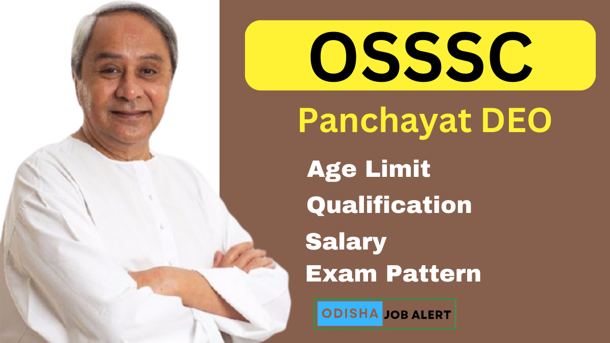 Osssc Panchayat Deo Recruitment 2024 Apply For 7142 Posts Odisha